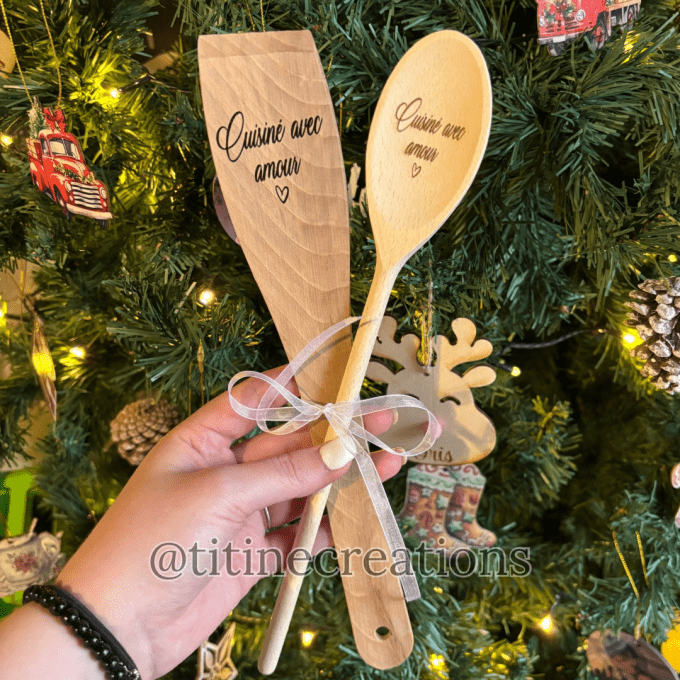 Cuillère et spatule en bois