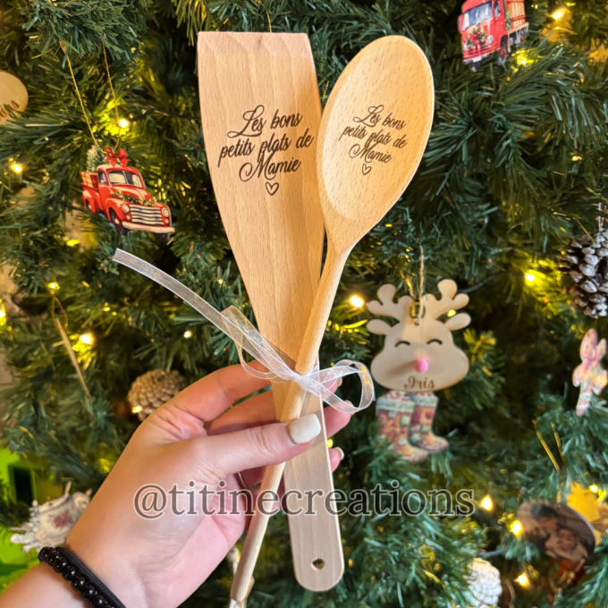 Cuillère et spatule en bois
