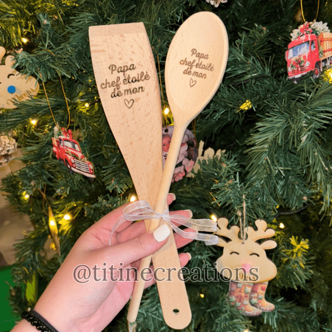 Cuillère et spatule en bois