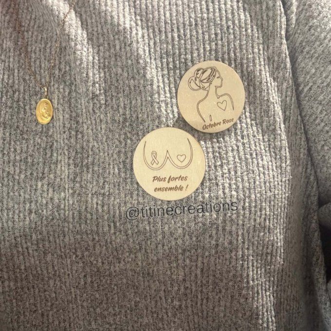 Badges Solidaire - Octobre Rose