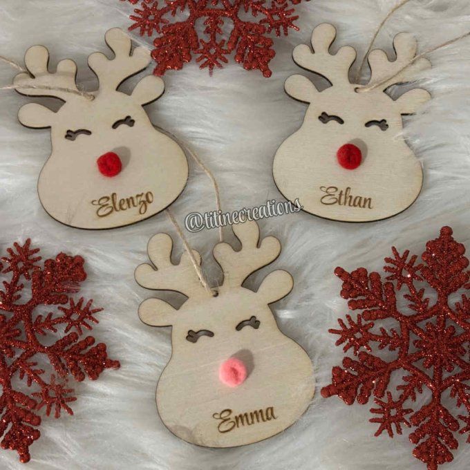 Boule de Noël rennes